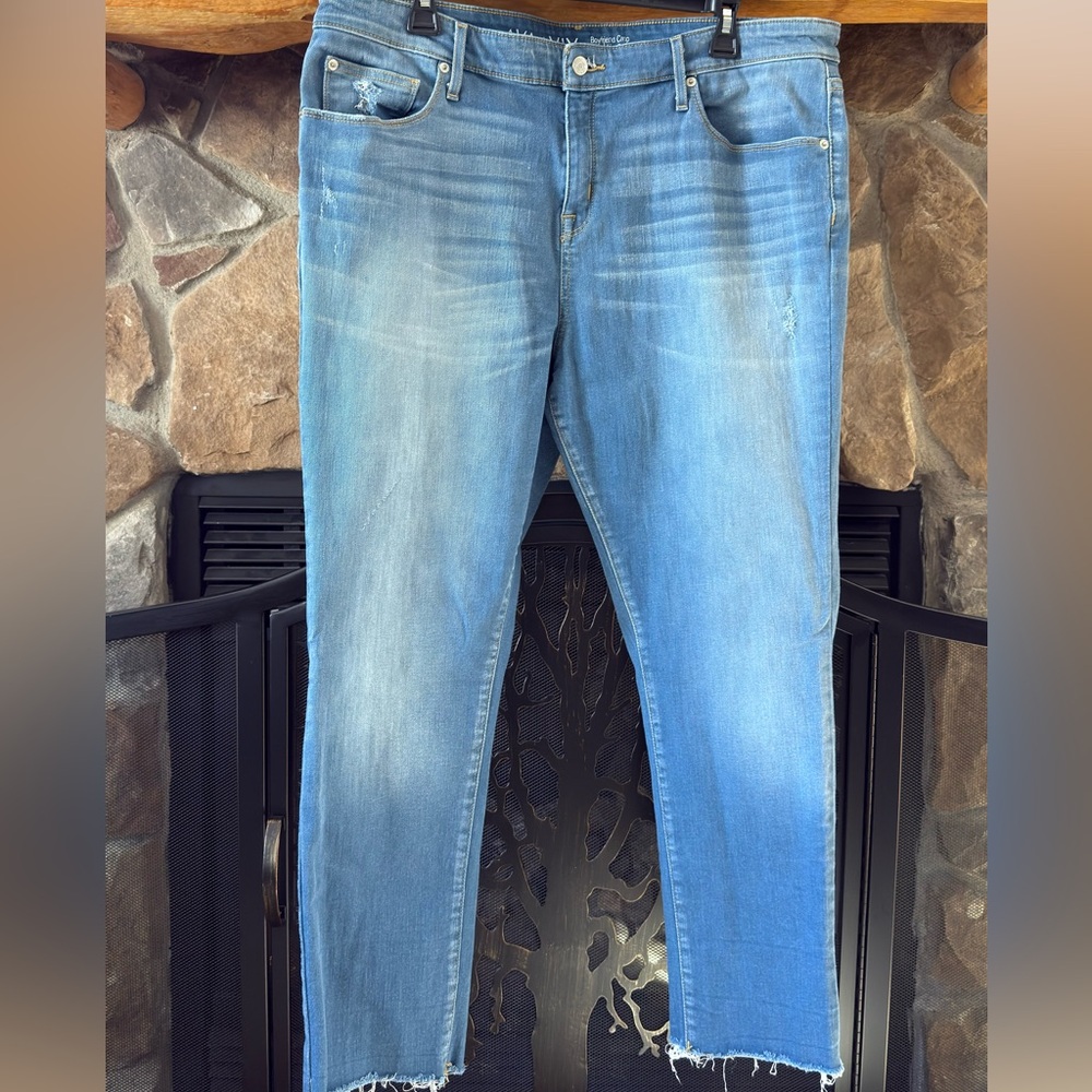 Ava & Viv Women's Straight Leg Jeans - Light Blue